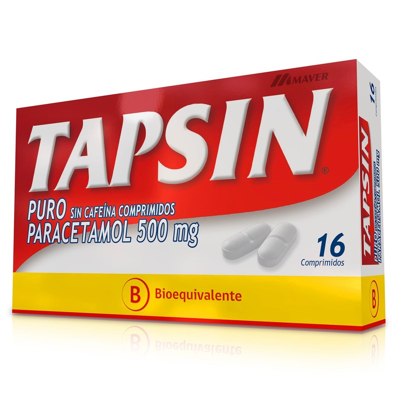 Tapsin Puro Comprimidos 500 mg x 16 (Paracetamol)