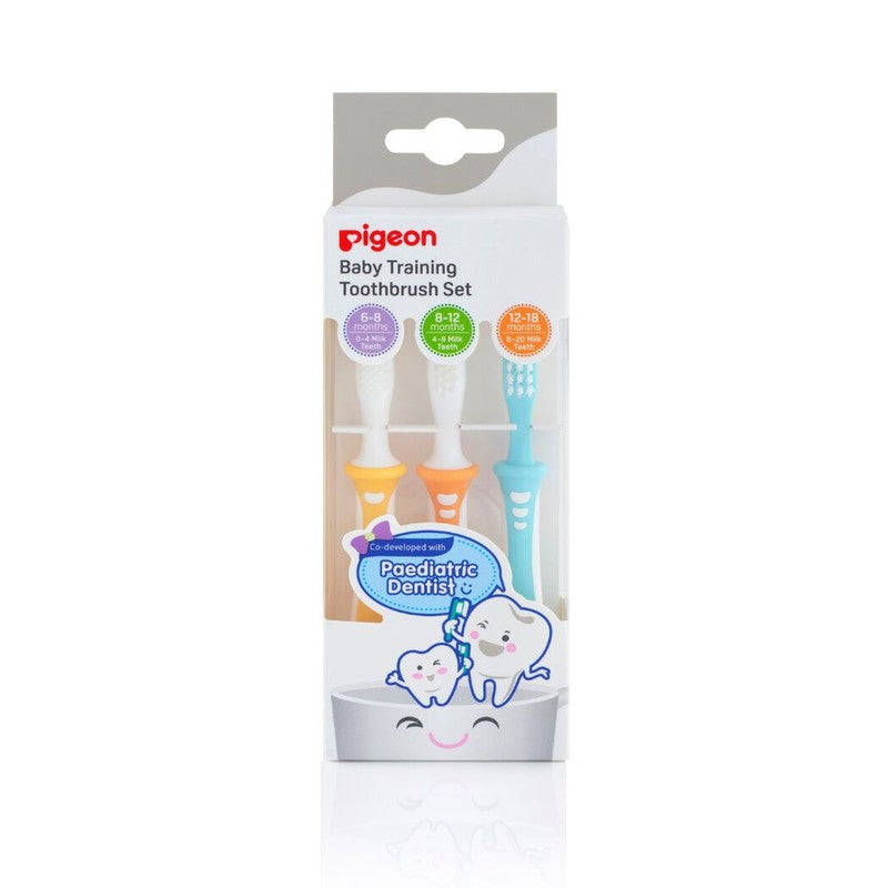 Pigeon Cepillo Dentales Entrenamiento x 3 Unidades (Cepillos Dentales Infantil)