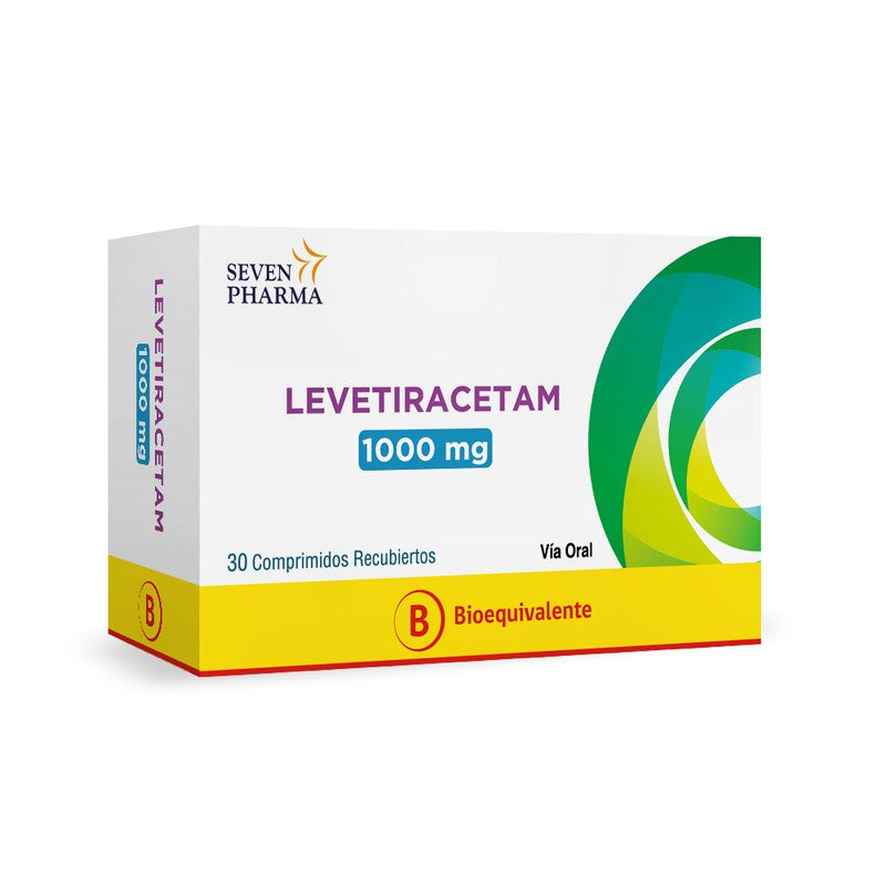 Levetiracetam 1000 mg Comprimidos x 30 Seven Ph