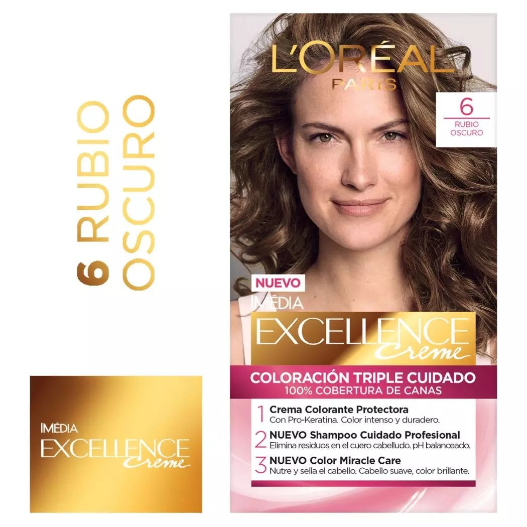 Excellence Tinte 6.30 Rubio Oscuro Dorado