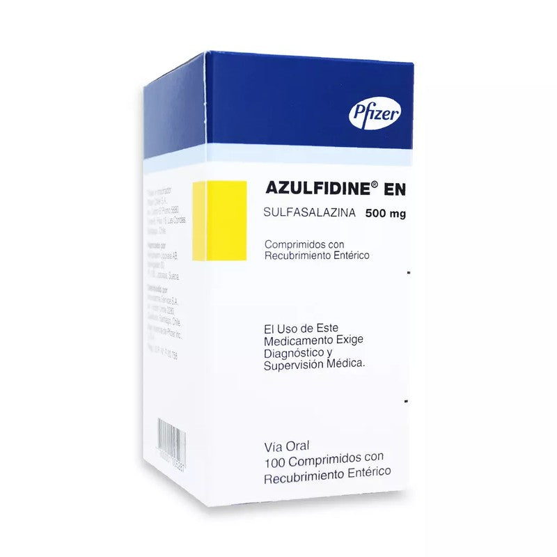 Azulfidine-En Comprimidos 500 mg x 100 (Sulfasalazina)