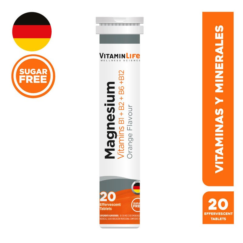 Magnesio Tabletas Efe 400 mg + Vitamina C x 20 German (Magnesio/Vitamna C)