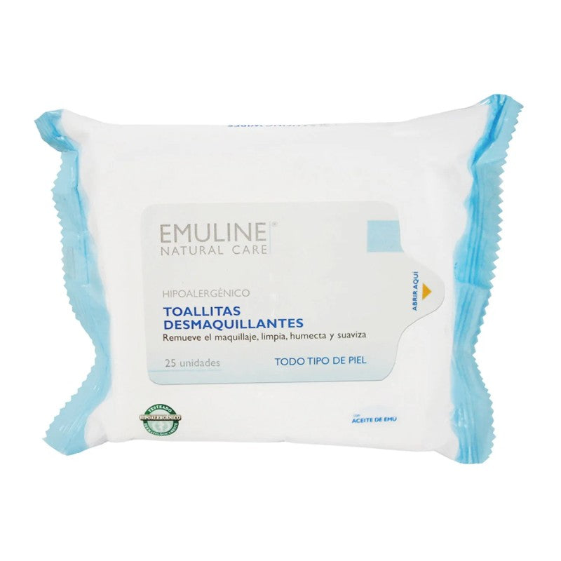 Toalla Desmaquillante x 25 Unidades Emuline (Desmaquillante Y Limpieza)