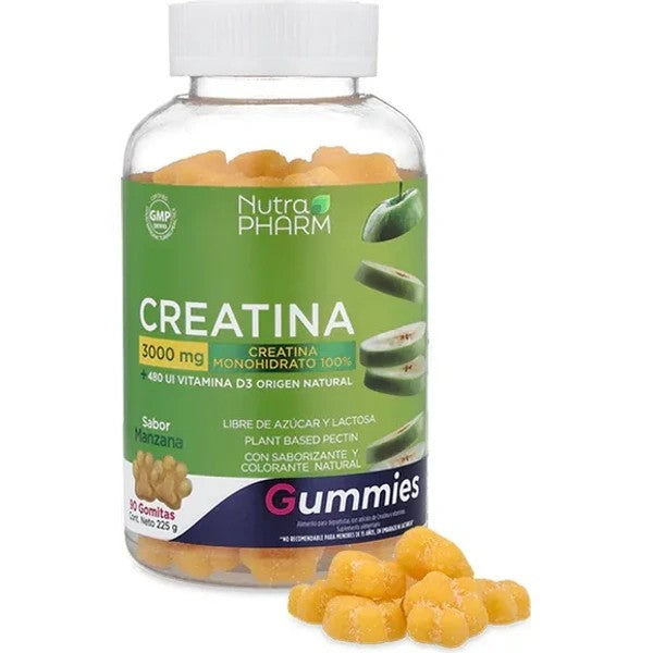 Creatina Monohidrato Gummies x 90 Unidades Nutrapharm