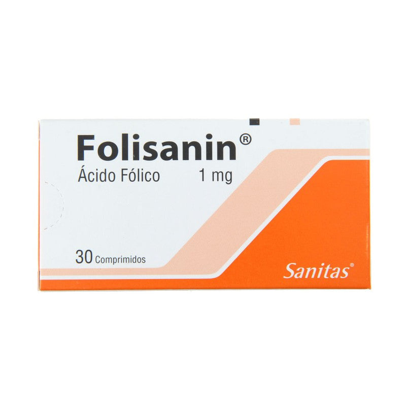Folisanin Comprimidos 1 mg x 30 (Acido Folico)