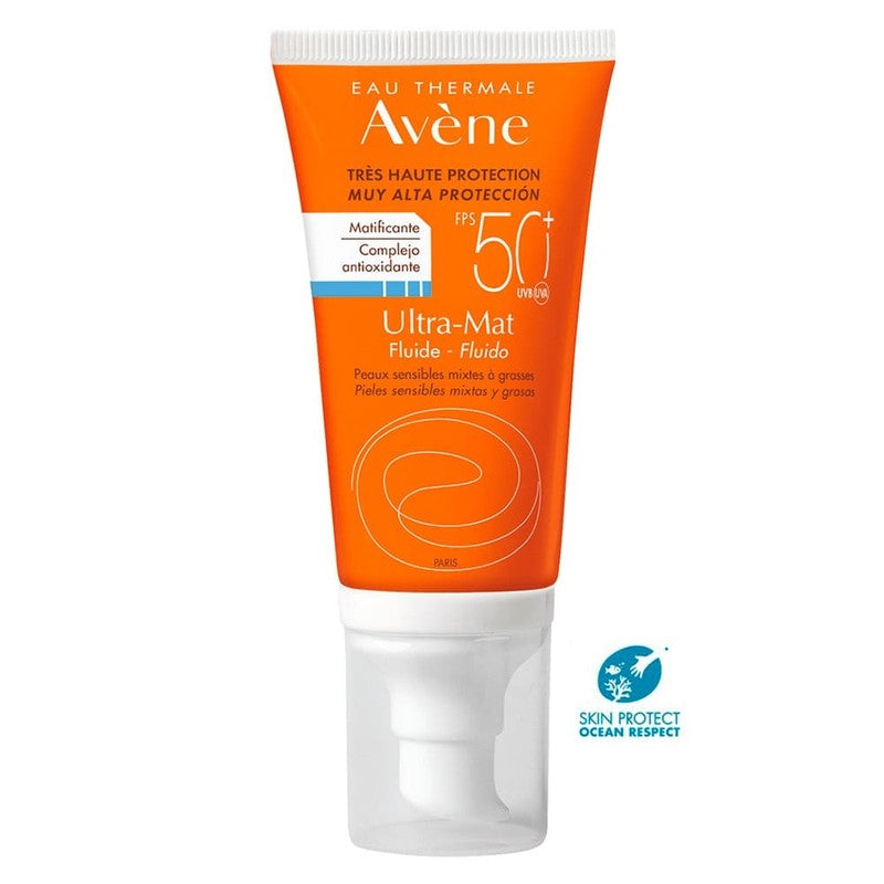 Avene Fluido Ultra Sin Color Pieles Mixtas Fpf50+ x 50 ml (Proteccion Solar)