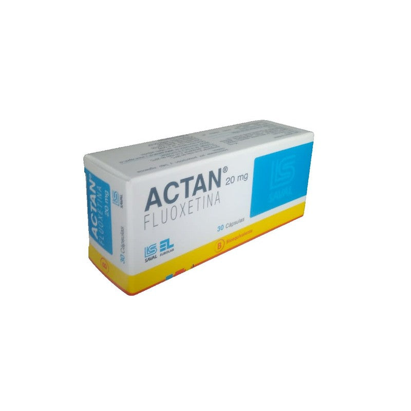 Actan Cápsulas 20 mg x 30 (Fluoxetina)