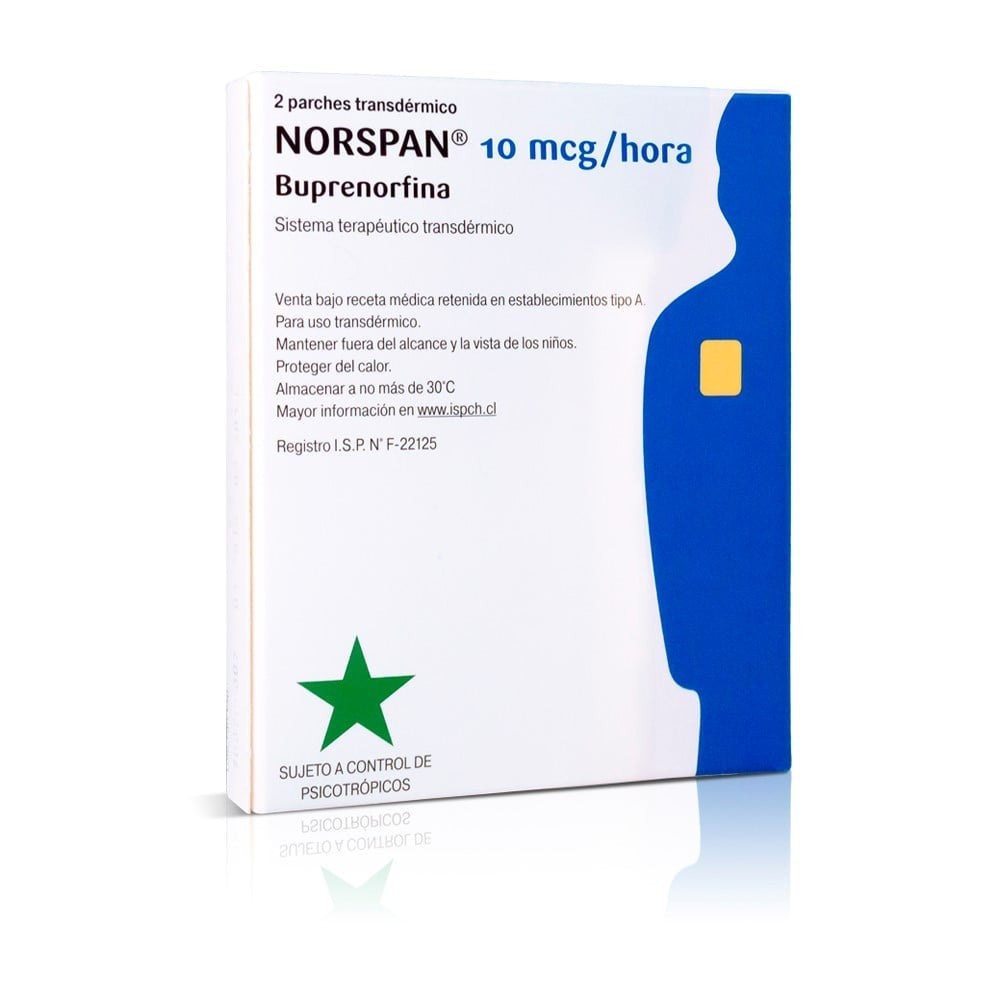 Norspan 10 mcg x 2 Parche (Buprenorfina)