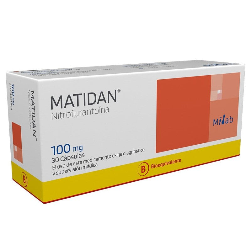 Matidan Cápsulas 100 mg x 30 (Nitrofurantoina)