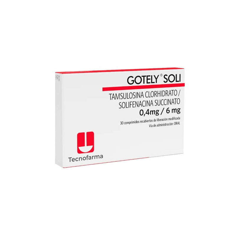 Gotely Soli 0,4mg/ 6 mg Comprimidos x 30 (Tamsulosina/Solifenacina)