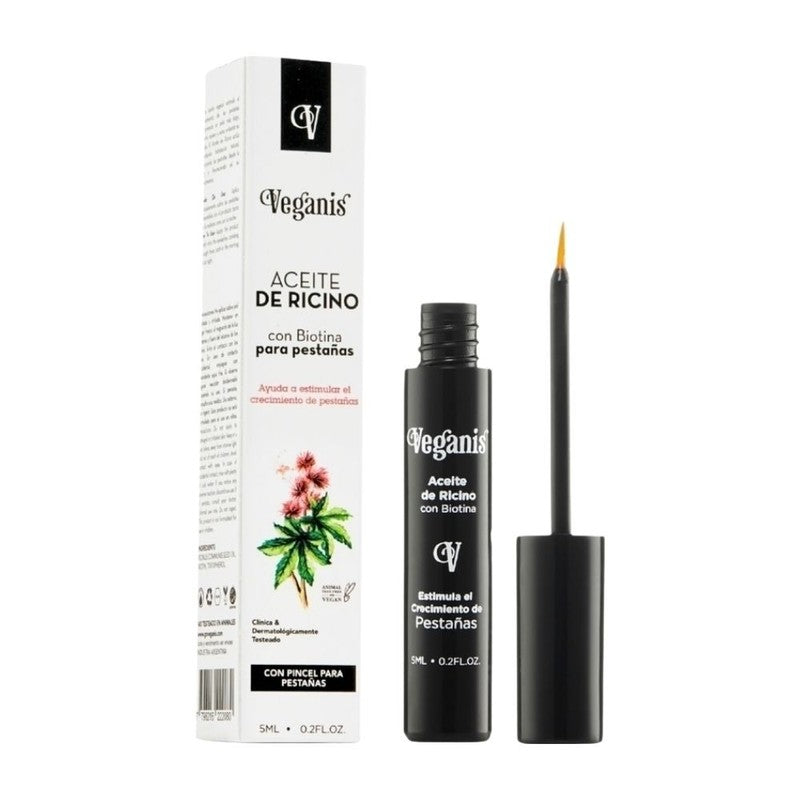 Veganis Aceite De Ricino Para Pestañas x 55 ml