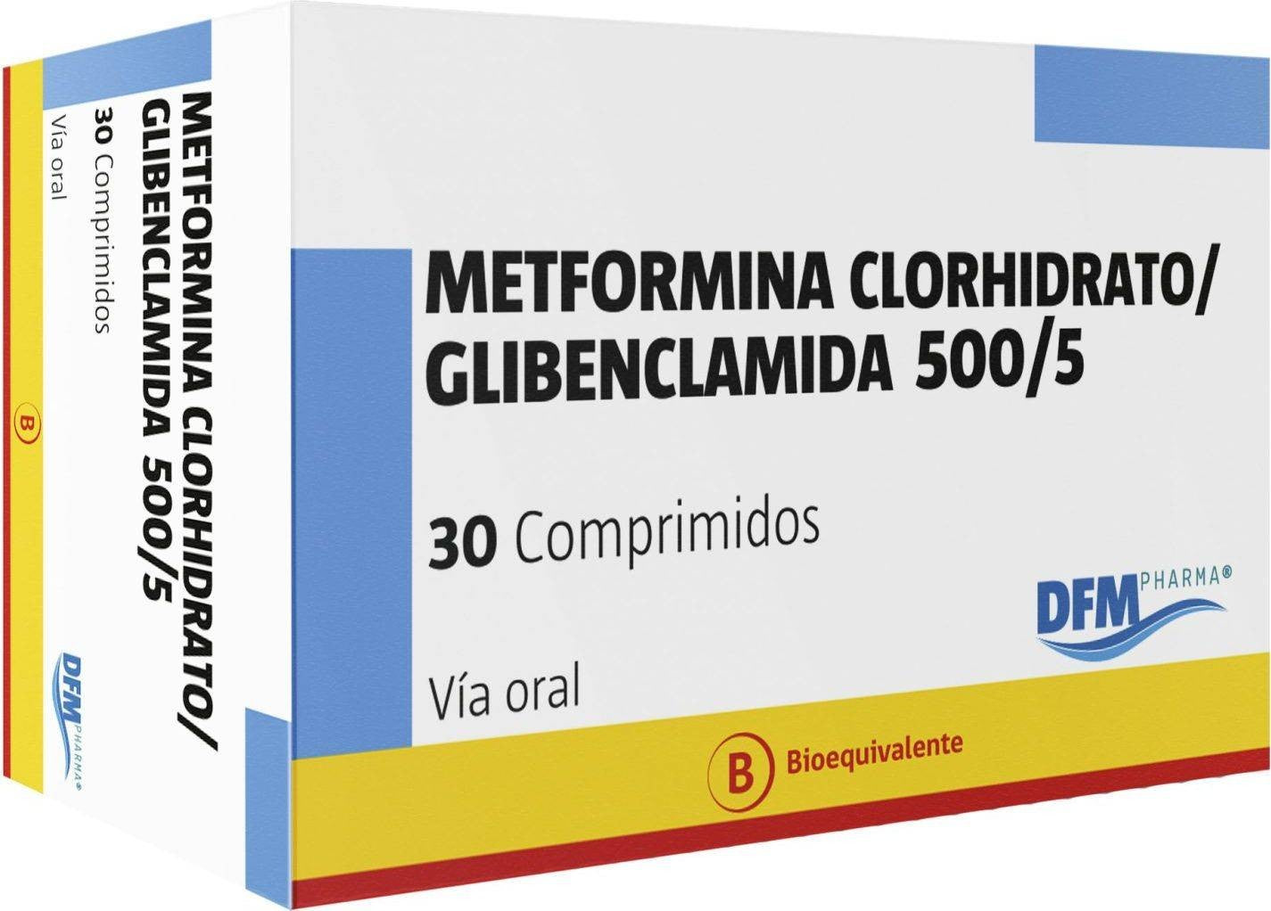 Metformina Glibenclamida 500/5mg x 30 Difem