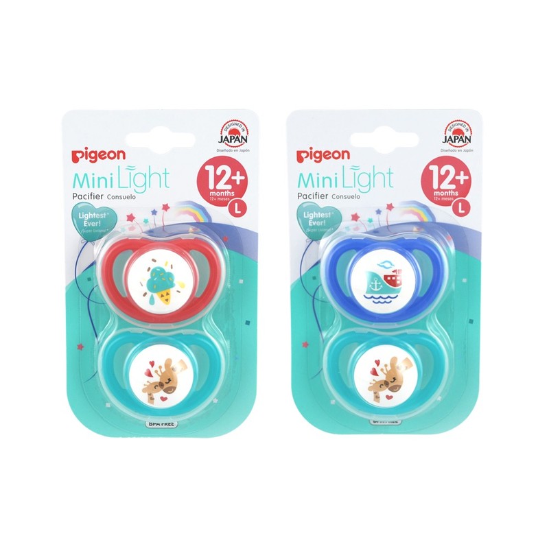 Pigeon Chupete Mini Light Chupete Oso Lila Metros x 1 Unidades