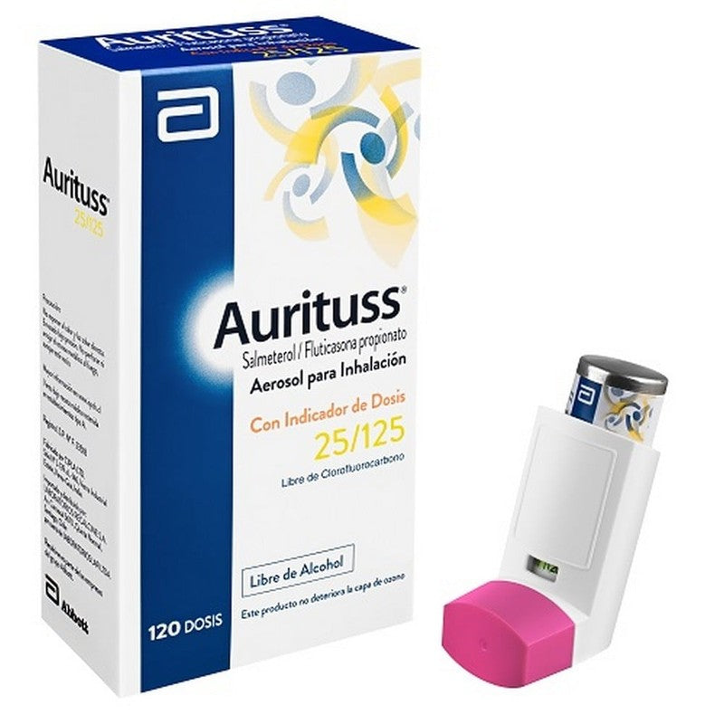 Aurituss Inh 25/250 x 120 Dss (Fluticasona/Salmeterol)