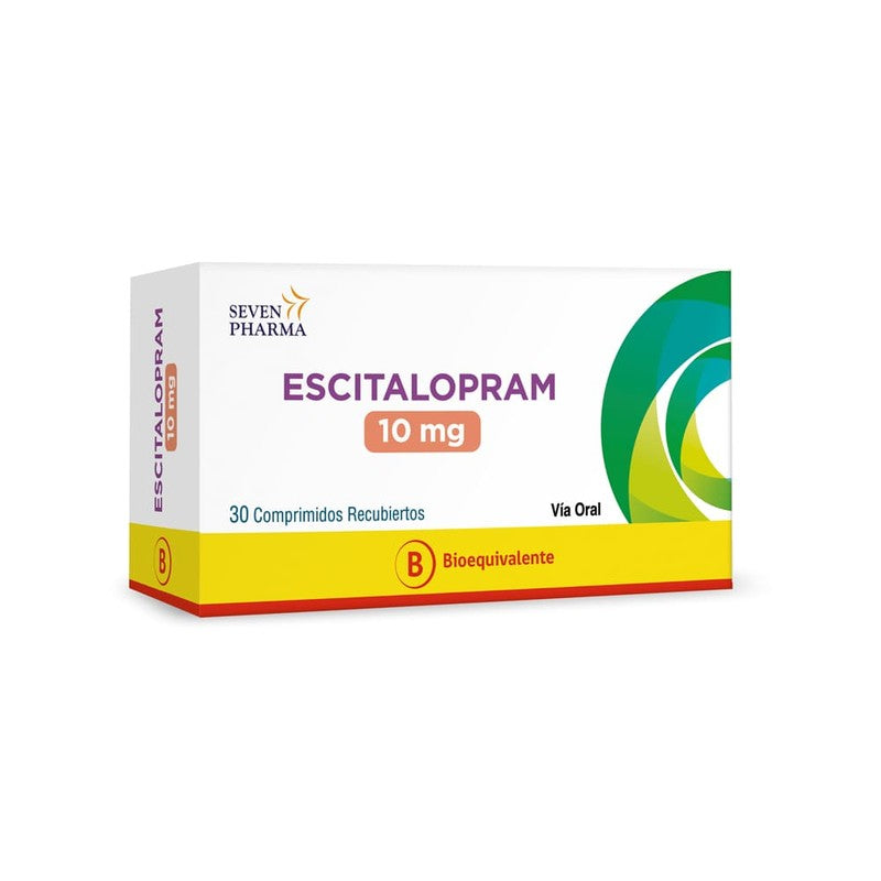 Escitalopram 10 mg x 30 Comprimidos Rec Seven Ph