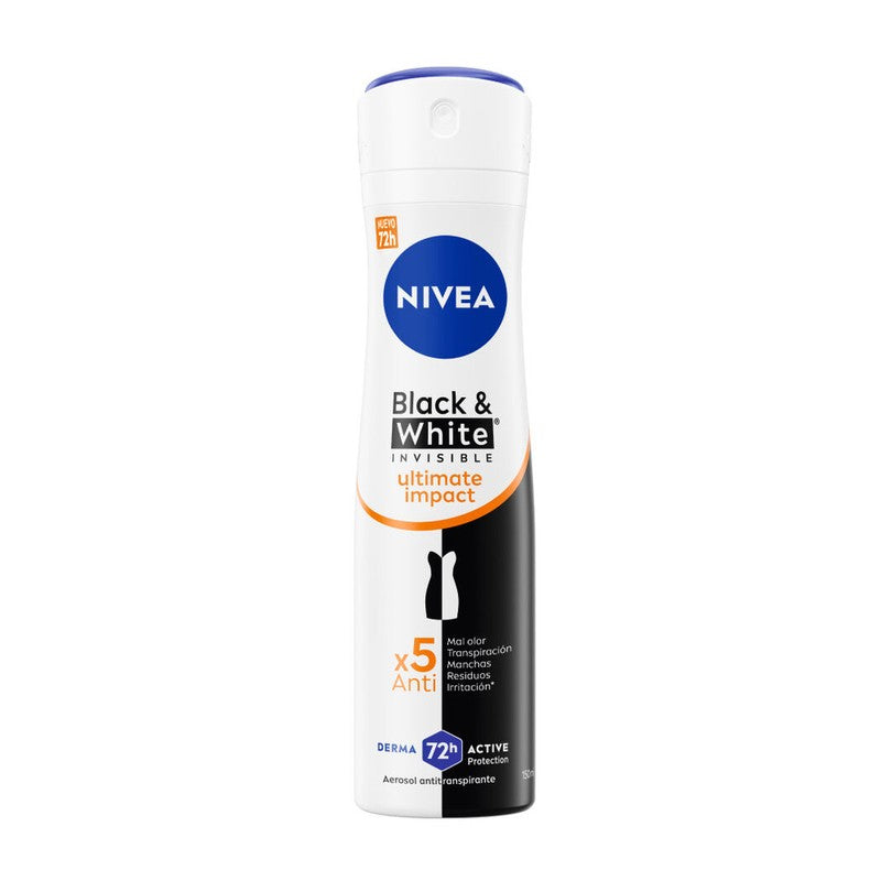 Nivea Desodorante B&W Ultimate Impact Spray Mujer x 150 ml