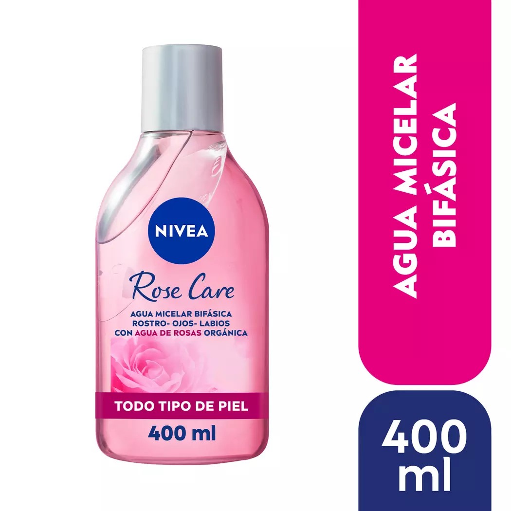 Nivea Face Agua Micellar Bifasica Roses x 400 ml (Cuidado Corporal)