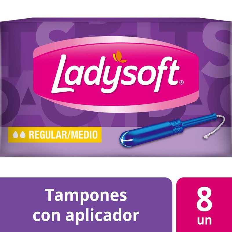 Ladysoft Tamp Regul/Medio x 8 (Proteccion Femenina)