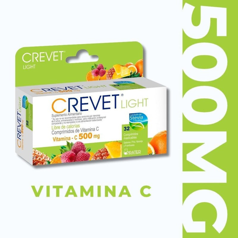 Crevet-L 500 mg Comprimidos Mast Naranja x 32 (Vitamina C)