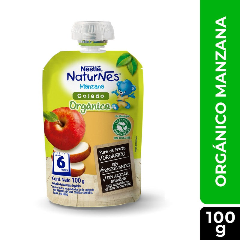 Naturnes Organico Manzana Pouch x 100 Gr