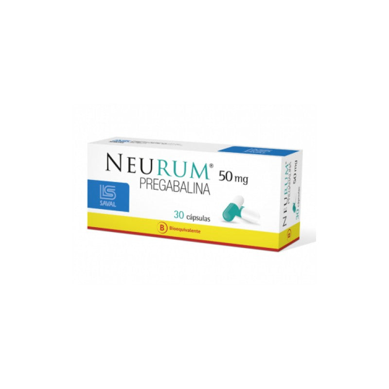 Pregabalina 50 mg x 30 Cápsulas