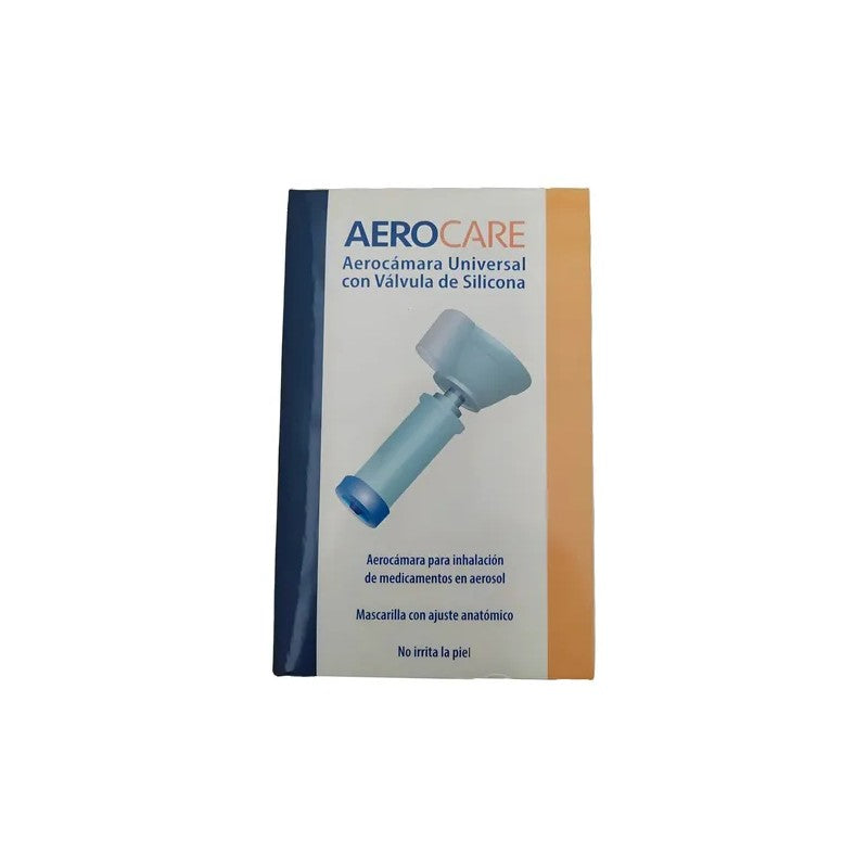 Aerocamara Pediatrica Doble Valvula Mascarilla De Silicon Aerocare