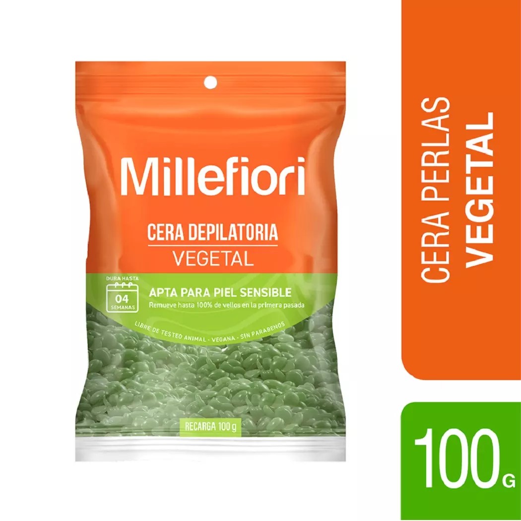 Millefiori Cera Perlas Vegetal Piel Sensibl 100 Gr Bolsa (Depilacion Afeitado Y Maquinas)