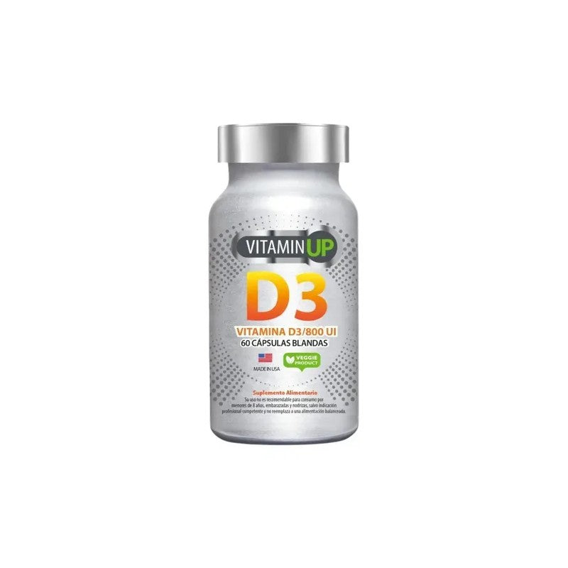 Vitamin Up Vitamina D3 800 Ui Cápsulas x 60 (Vit D3 800 Ui)