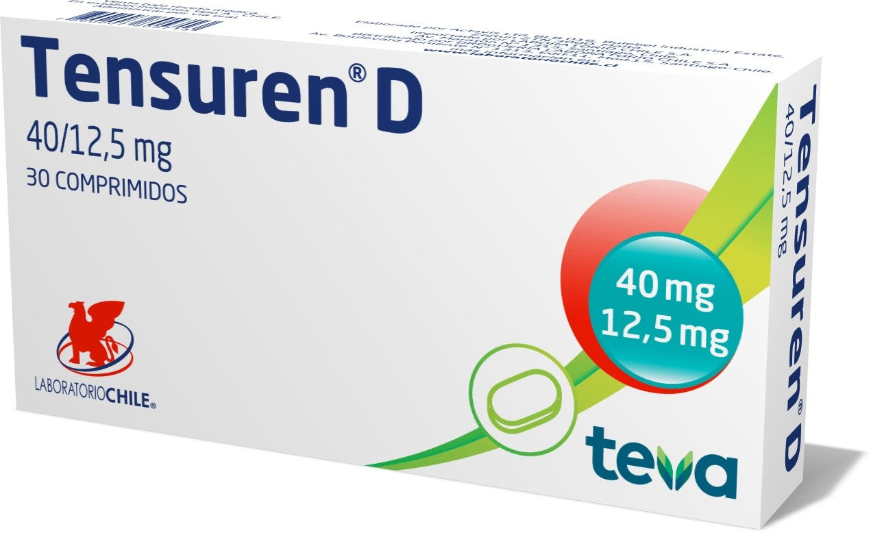 Tensuren D Comprimidos 40/12,5 mg x 30 (Telmisartan+Hidroclorotiazida)