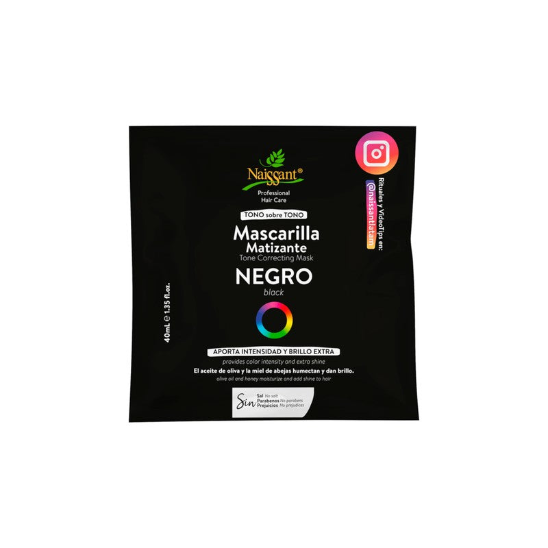 Naissant Mascarilla Matizante Negro x 40 Gr