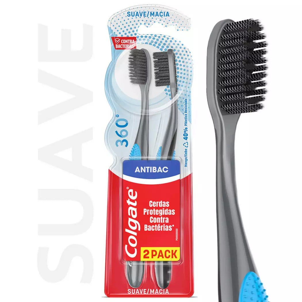 Colgate Cep 360 Black 2X1 (Cepillos Dentales Adulto)