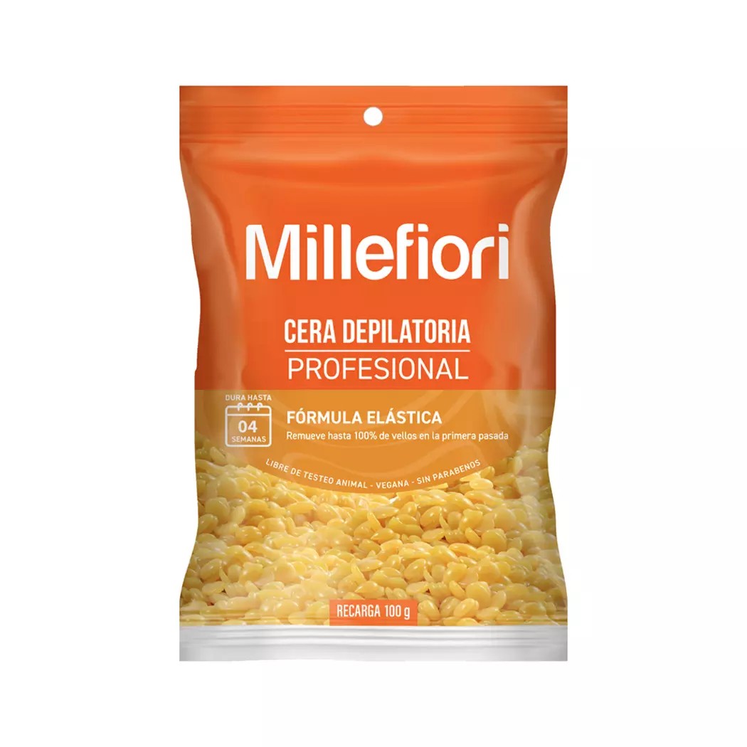 Millefiori Cera Profesional x 100 Gr Bolsa (Depilacion Afeitado Y Maquinas)
