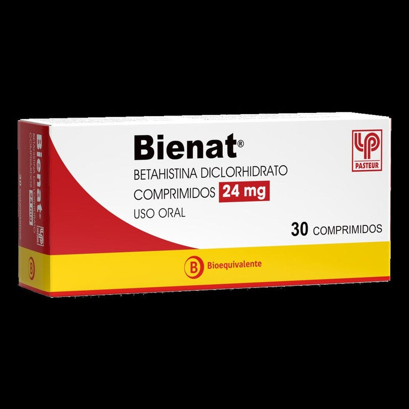 Bienat Comprimidos 24 mg x 30 (Betahistina)