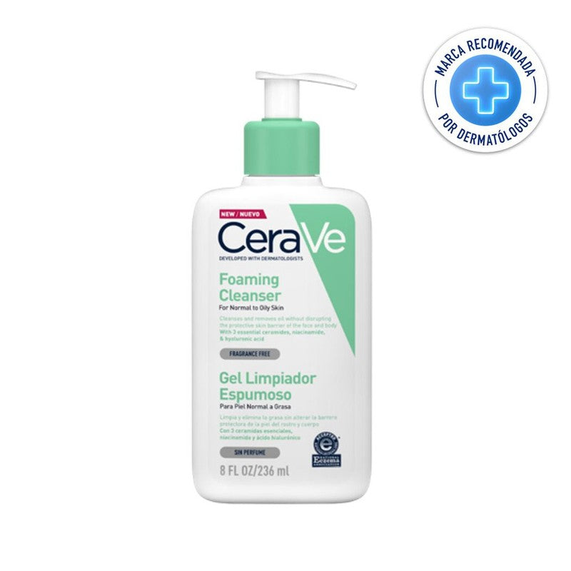 Cerave Gel Limpiador Espumoso x 236 ml (Cuidado Corporal)