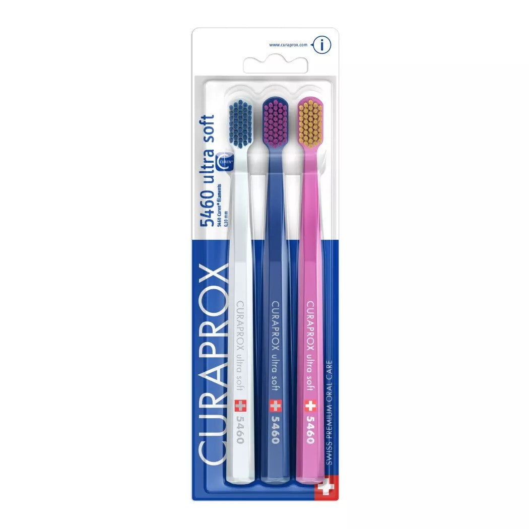 Curaprox Cepillo Dental 5460 Cs Ultrasoft Pack x 3 (Cepillos Dentales Adulto)