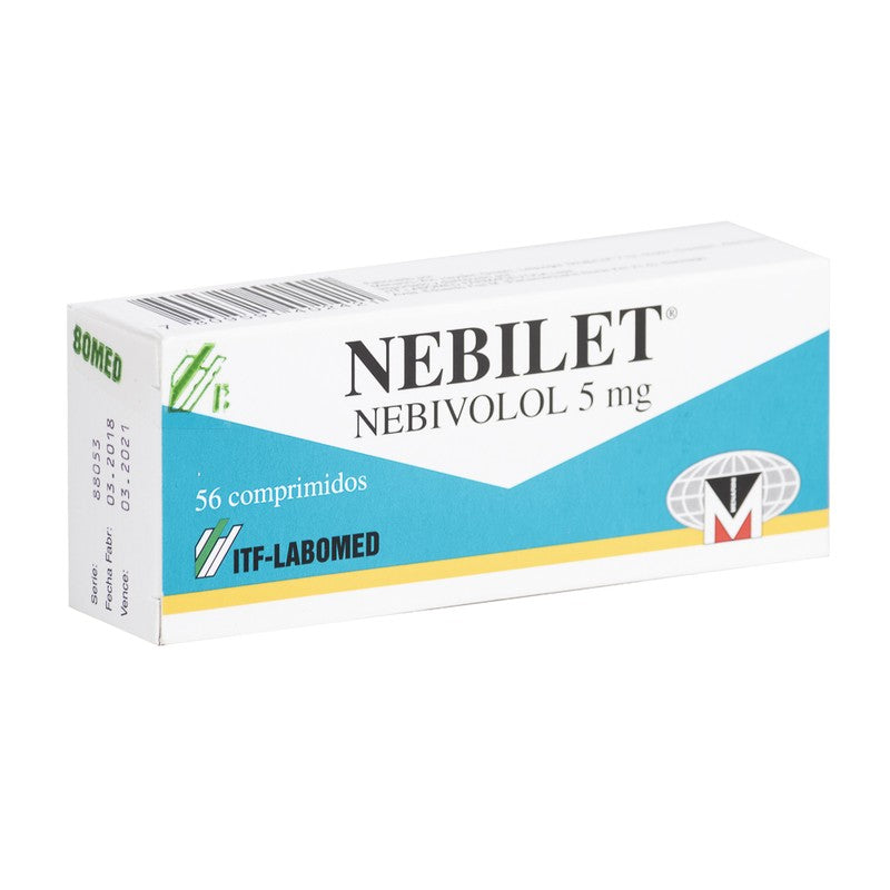 Nebilet Comprimidos 5 mg x 56 (Nebivolol)