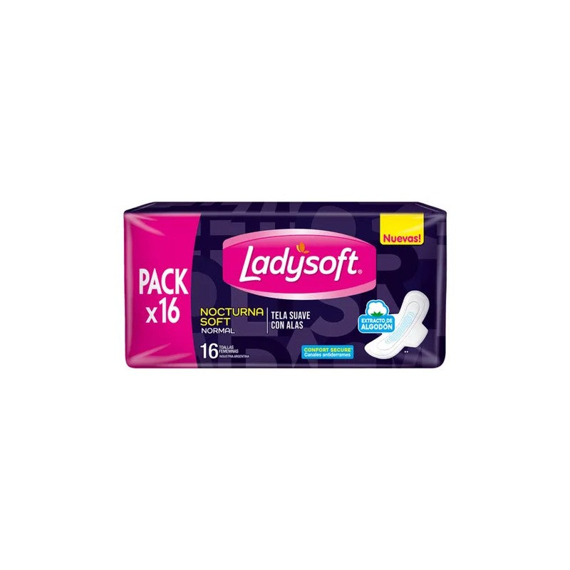 Ladysoft Sport Ult Delga Suave C/Alas Toalla x 8 (Proteccion Femenina)