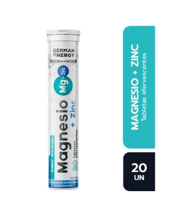 Magnesio + Zinc Tabletas Efe x 20 Unidades German Energy
