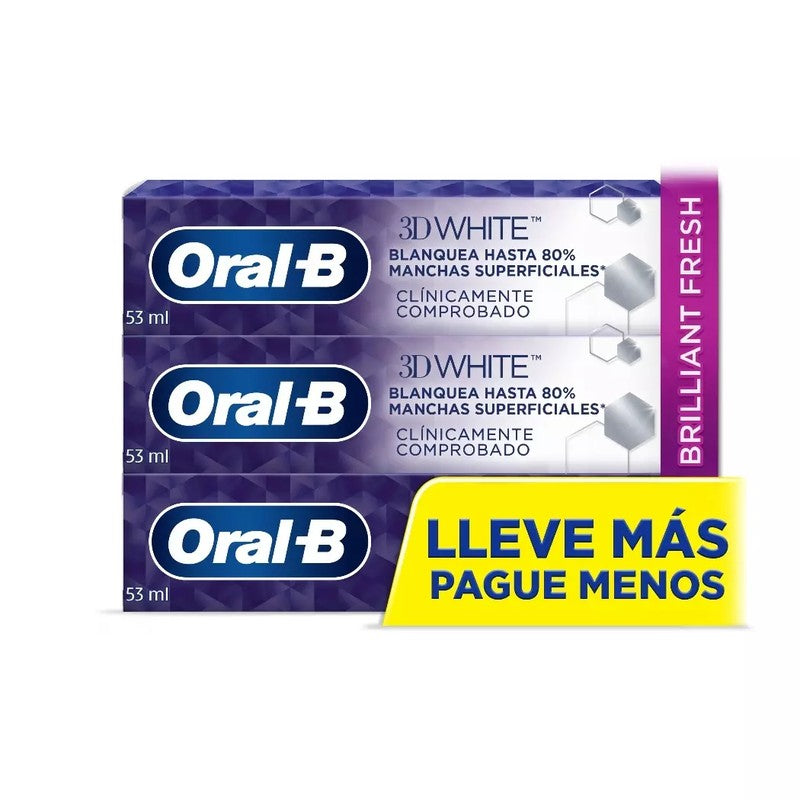 Oral B Pasta 3Dw Perfection Crystal Mint x 2 Unidades