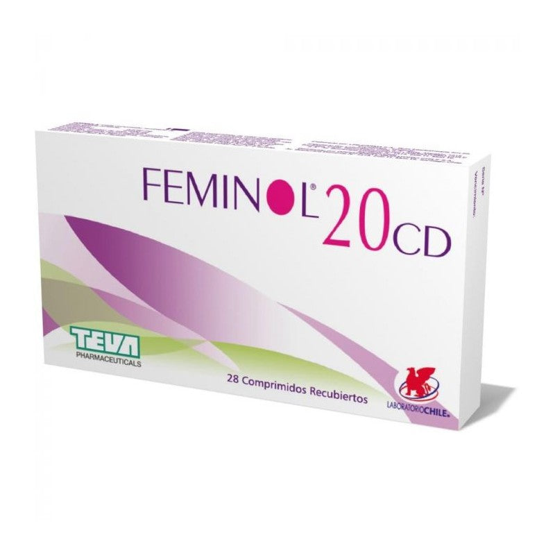 Feminol-20 Cd Comprimidos x 28 (Gestodeno/Etinilestradiol)