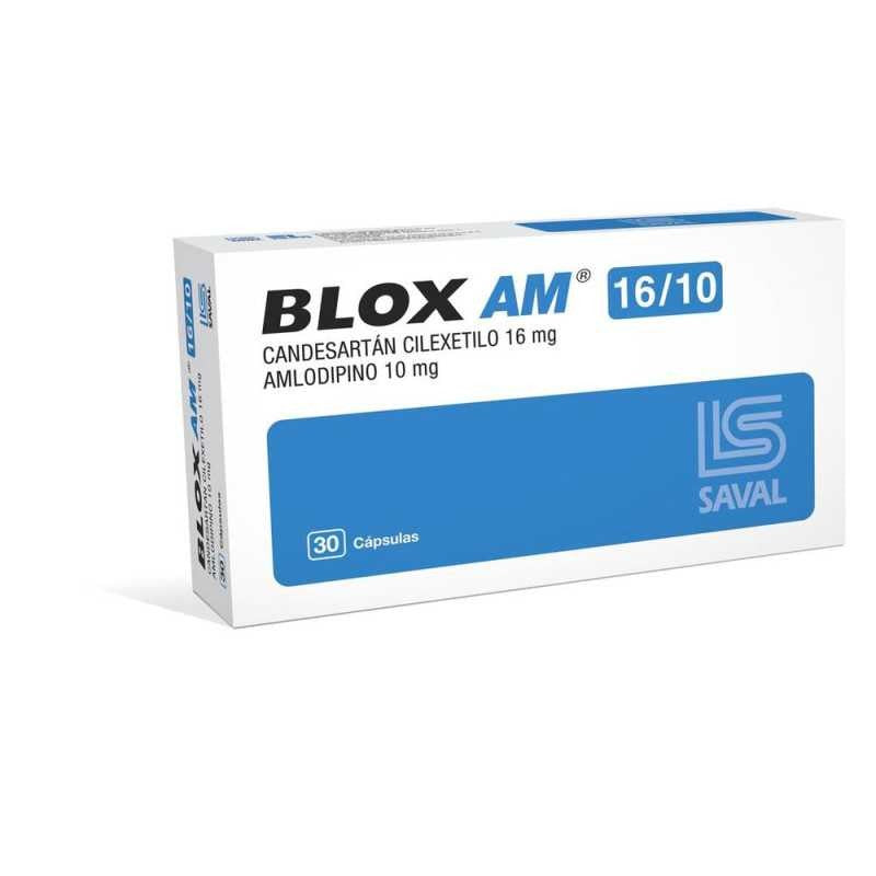 Blox Am Cápsulas 16/10 mg x 30 (Amlodipina + Candesartan)