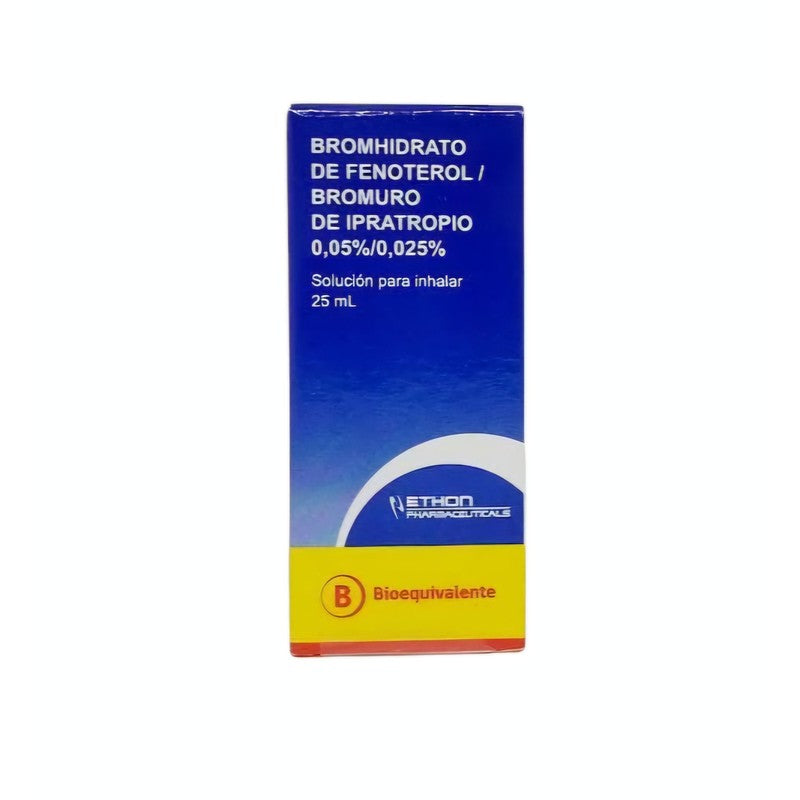 Fenoterol Bromhidrato / Ipratropio Bromuro Solución Neb 0,05/0,025 mg x 25 ml Et (Fenoterol/Ipratropio)
