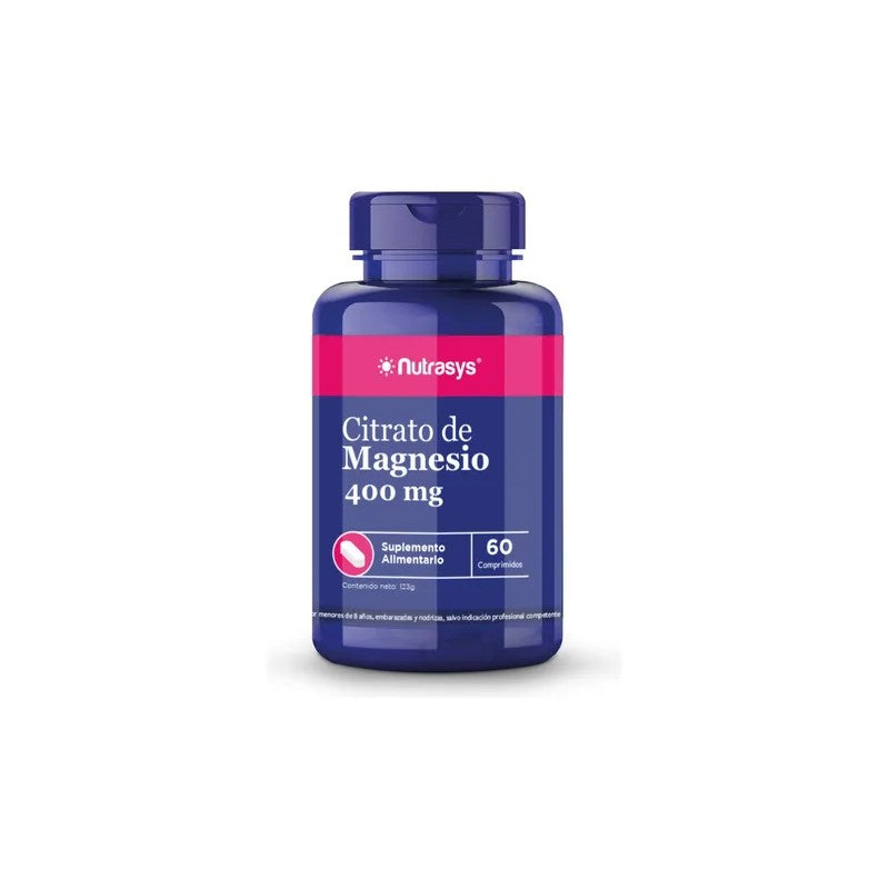 Citrato De Magnesio Comprimidos 400 mg x 60 Unidades Vitaenergy