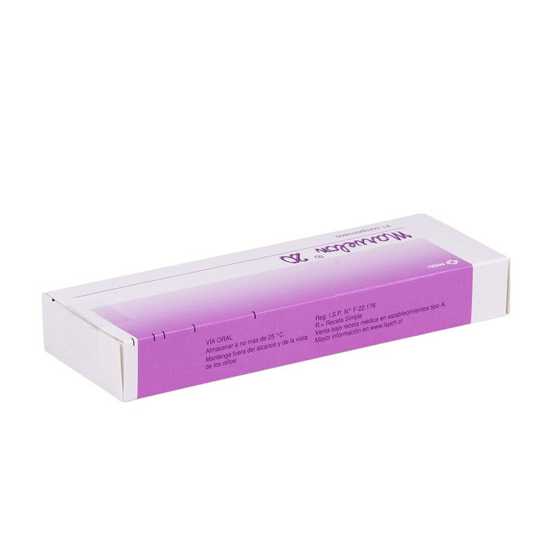 Marvelon 20 Comprimidos x 21 (Desogestrel/Etinilestradiol)