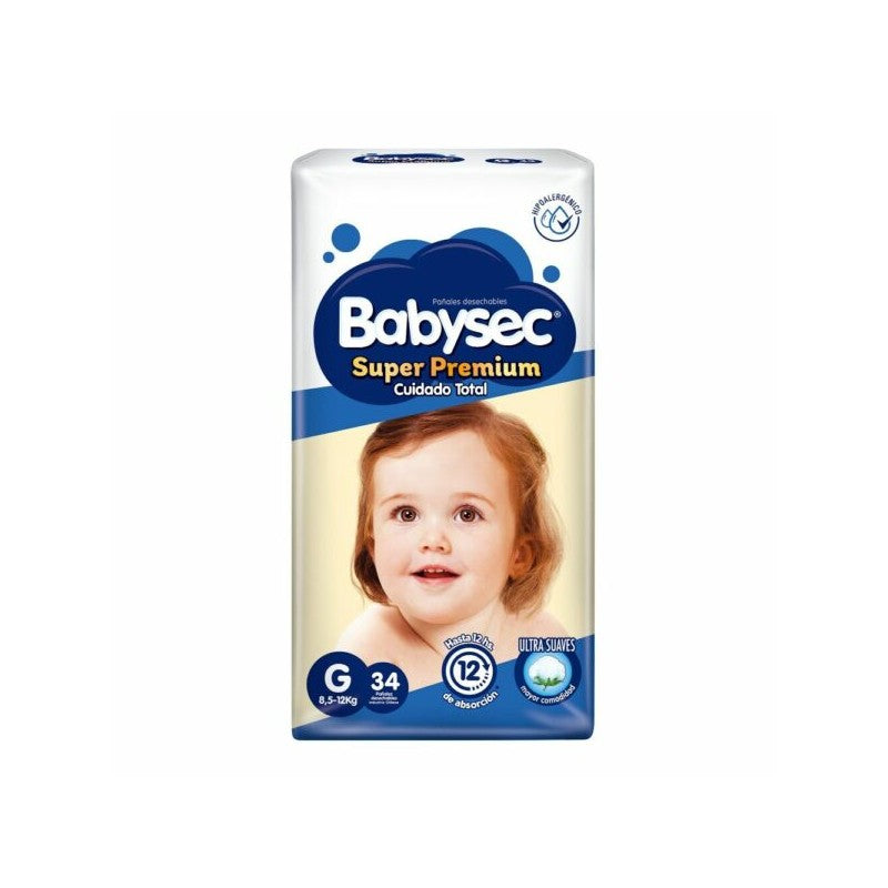 Babysec Super Premium G x 34 Unidades