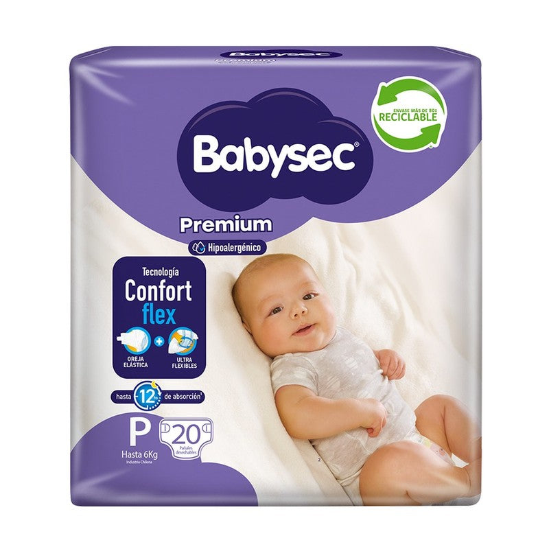 Babysec Premium P Panal x 20 (Pañal Infantil)
