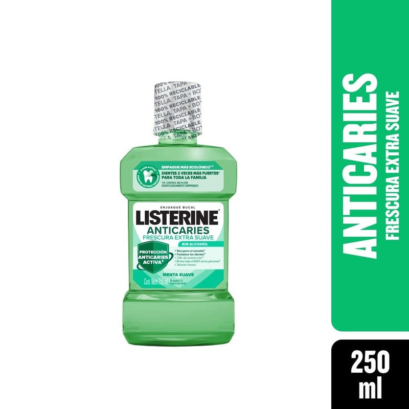 Listerine Anticaries Zero Enj x 250 ml (Enjuagues Bucales)