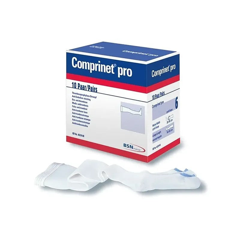 Medias Antiembolica Punt Abierta Xl Blanco Comprinet x 1