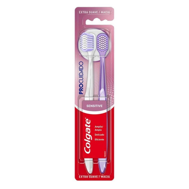 Colgate Cepillo Dental Pro Cuidado Sensitive Es x 2