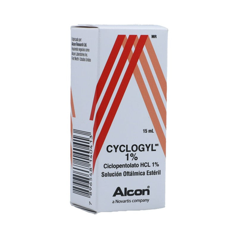 Cyclogyl Solución Oftálmica 1% x 15 ml (Ciclopentolato)